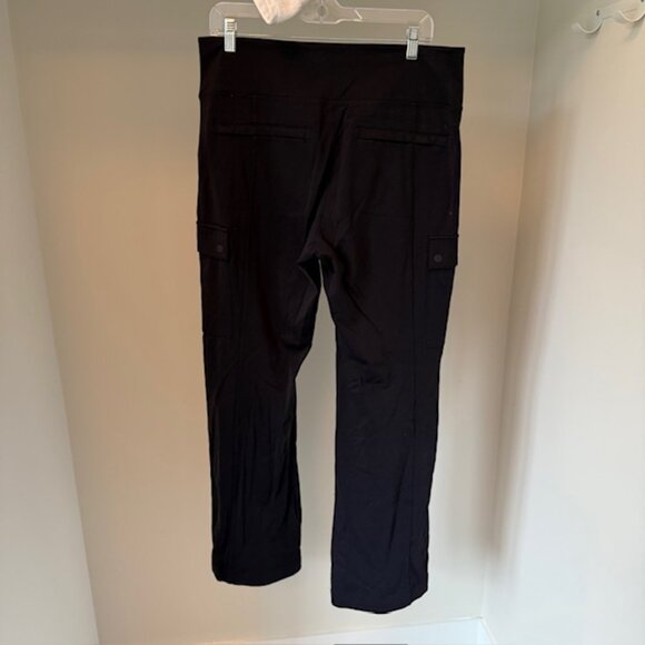 Athleta Delancy Straight Cargo Pant, Black, Size L - Picture 7 of 9